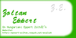zoltan eppert business card